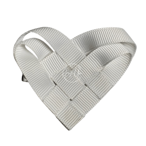White Heart Clip
