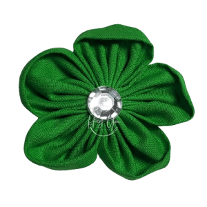Green Fabric Flower