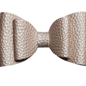 Peral Pink Faux Leather Bow