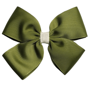 Olive Green Basic Bow