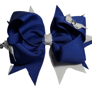 Navy Blue Stacked Bow