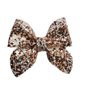 Rose Gold Faux Leather Sailor Bow