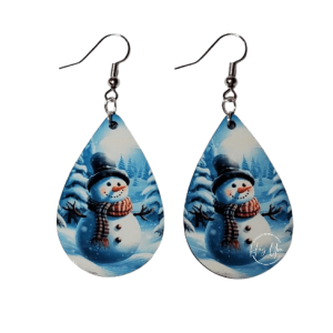 Snowman Earrings