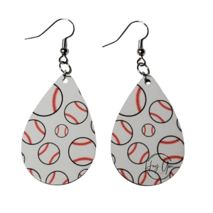 Baseball Earrings