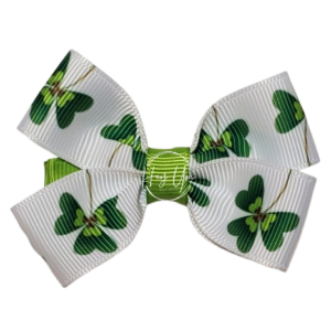 Clover Print Bow
