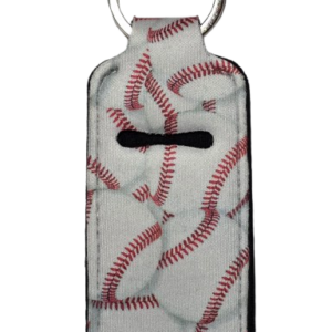 Baseball Print Lip Balm Holder