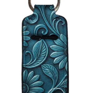 Turquoise Floral Lip Balm Holder