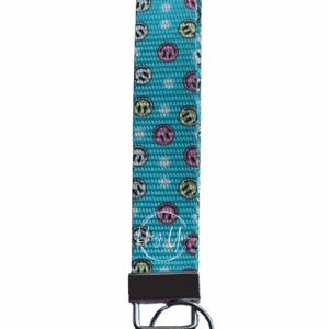 Smiley face Keychain Wristlet