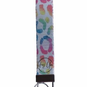 Colorful Leopard Print Keychain Wristlet