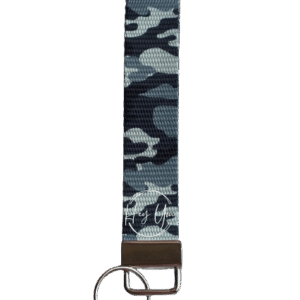 Gray Camo Keychain Wristlet