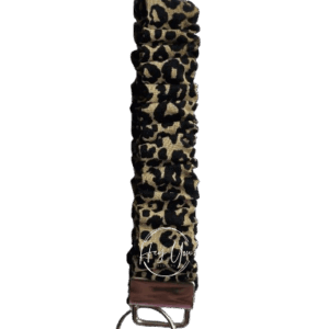 Light Cheetah Print Scrunchie Keychain Wristlet