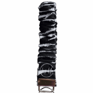 Zebra Print Scrunchie Keychain Wristlet